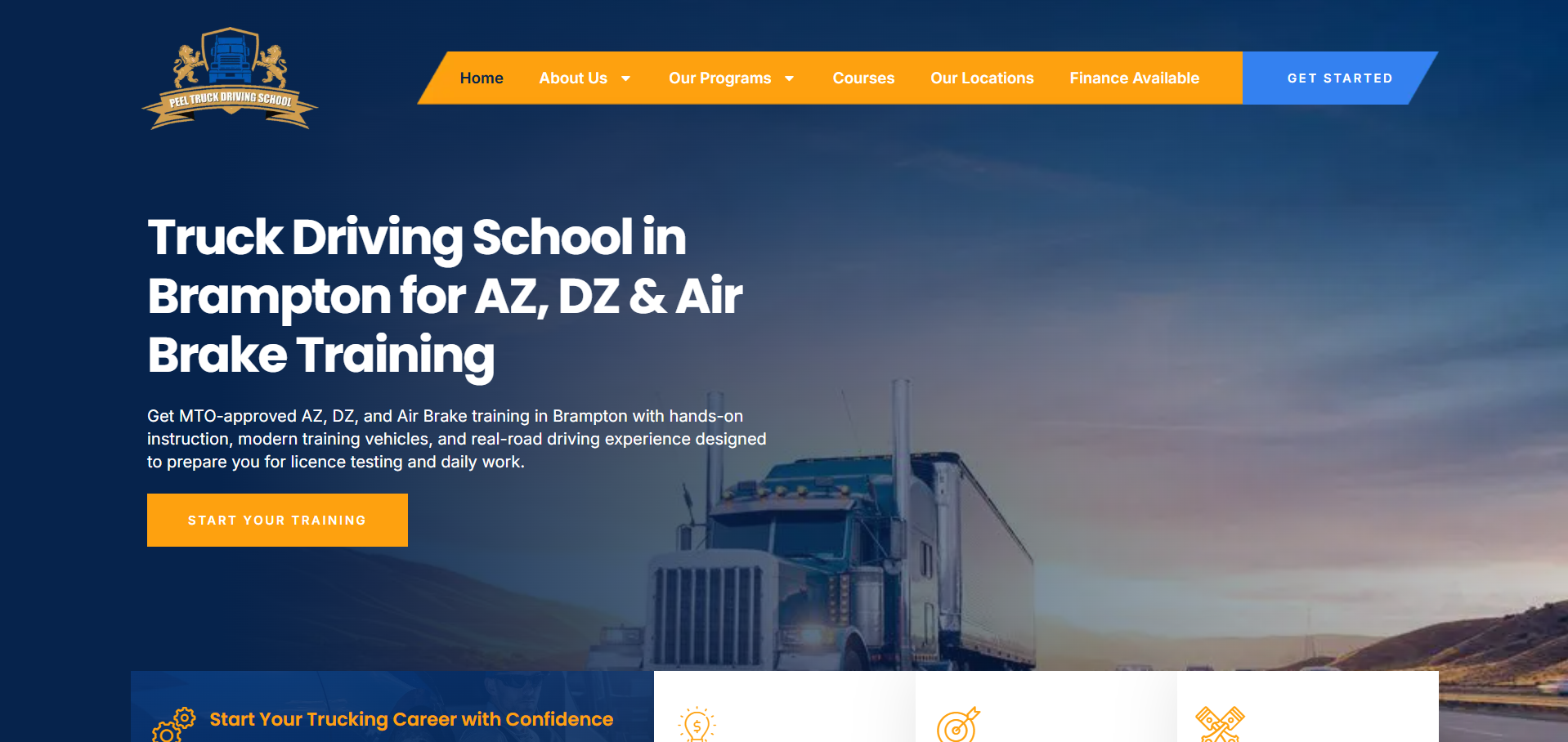 Peel Truck Driving School